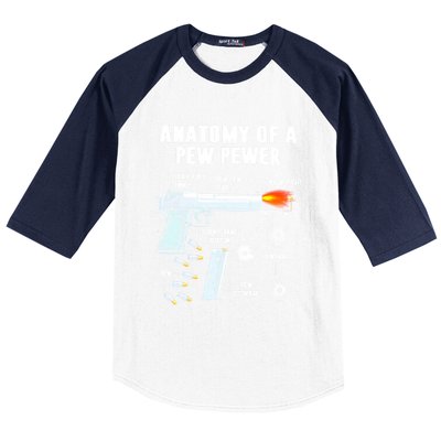 Anatomy Of A Pew Pewer Gift Baseball Sleeve Shirt