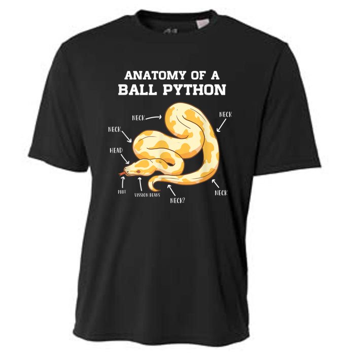 Anatomy Of A Ball Python Reptile Snake Owner Cooling Performance Crew T-Shirt