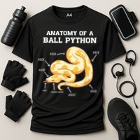 Anatomy Of A Ball Python Reptile Snake Owner Performance Shirt