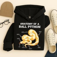 Anatomy Of A Ball Python Reptile Snake Owner Hoodie