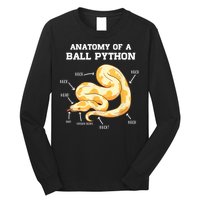 Anatomy Of A Ball Python Reptile Snake Owner Long Sleeve Shirt