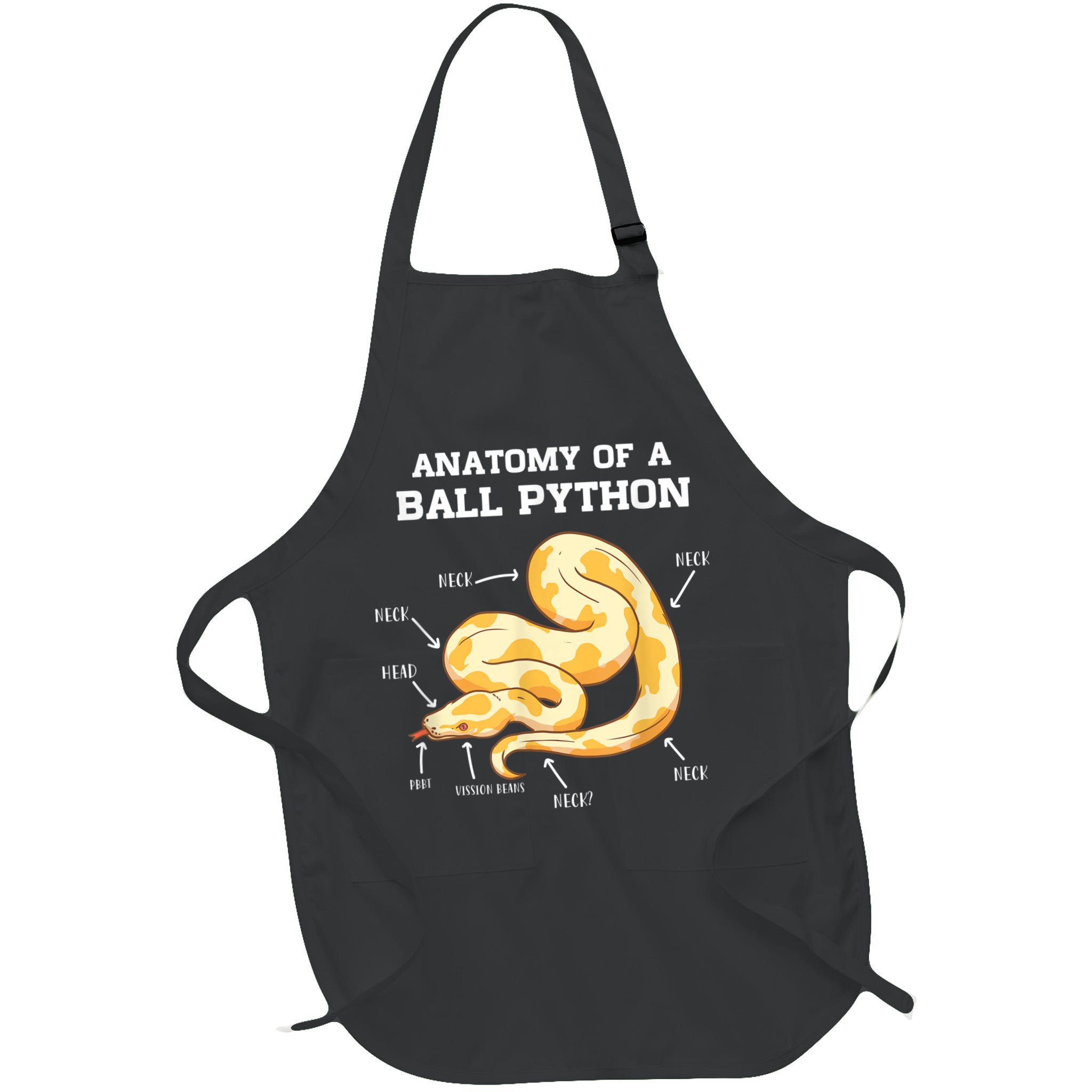 Anatomy Of A Ball Python Reptile Snake Owner Apron