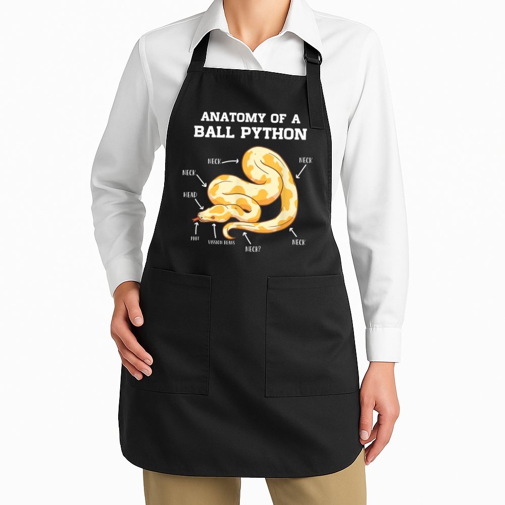 Anatomy Of A Ball Python Reptile Snake Owner Apron