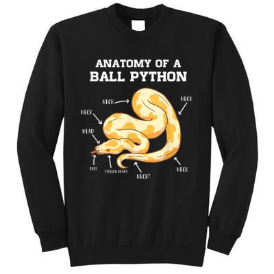 Anatomy Of A Ball Python Reptile Snake Owner Sweatshirt