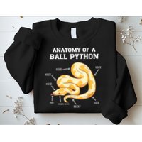 Anatomy Of A Ball Python Reptile Snake Owner Sweatshirt