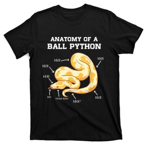 Anatomy Of A Ball Python Reptile Snake Owner T-Shirt