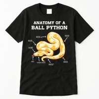 Anatomy Of A Ball Python Reptile Snake Owner Tall T-Shirt