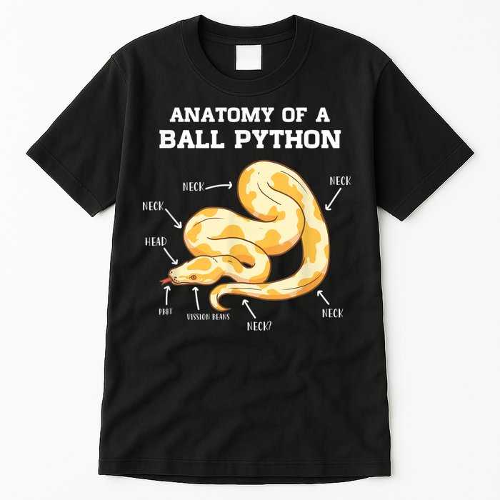 Anatomy Of A Ball Python Reptile Snake Owner Tall T-Shirt