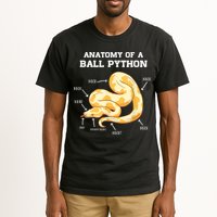 Anatomy Of A Ball Python Reptile Snake Owner Tall T-Shirt