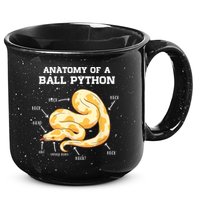 Anatomy Of A Ball Python Reptile Snake Owner 15oz Campfire Ceramic Mug