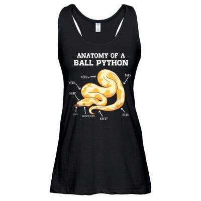 Anatomy Of A Ball Python Reptile Snake Owner Ladies Essential Flowy Tank