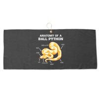 Anatomy Of A Ball Python Reptile Snake Owner Large Microfiber Waffle Golf Towel