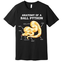 Anatomy Of A Ball Python Reptile Snake Owner Premium T-Shirt