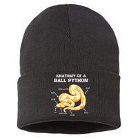 Anatomy Of A Ball Python Reptile Snake Owner Sustainable Knit Beanie