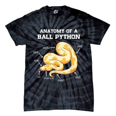 Anatomy Of A Ball Python Reptile Snake Owner Tie-Dye T-Shirt