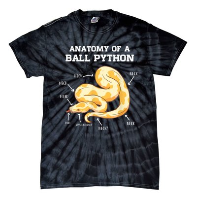 Anatomy Of A Ball Python Reptile Snake Owner Tie-Dye T-Shirt