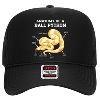 Anatomy Of A Ball Python Reptile Snake Owner Trucker Hat