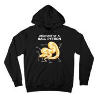 Anatomy Of A Ball Python Reptile Snake Owner Tall Hoodie
