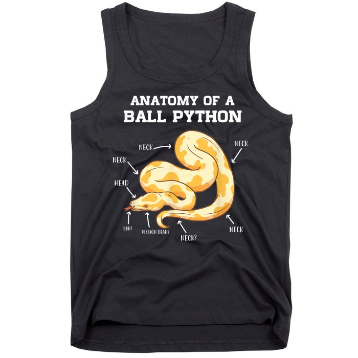 Anatomy Of A Ball Python Reptile Snake Owner Tank Top