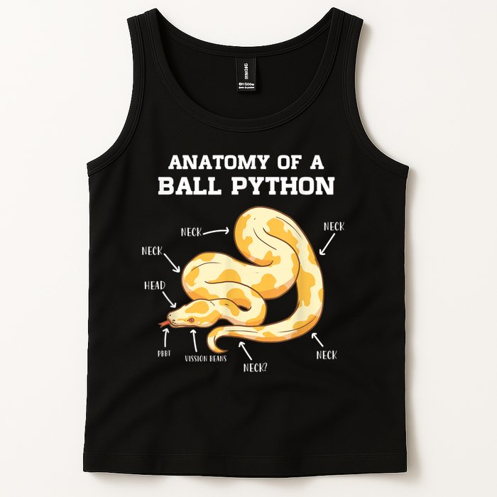 Anatomy Of A Ball Python Reptile Snake Owner Tank Top