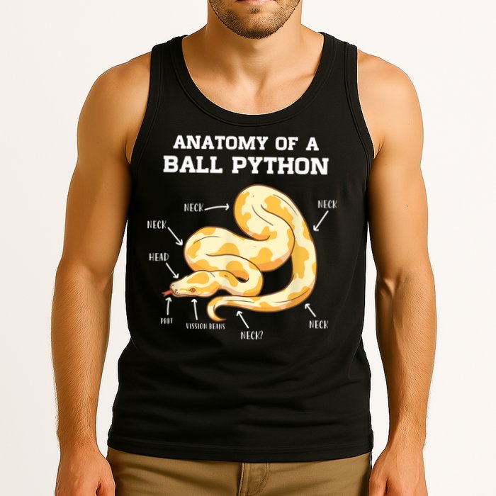Anatomy Of A Ball Python Reptile Snake Owner Tank Top