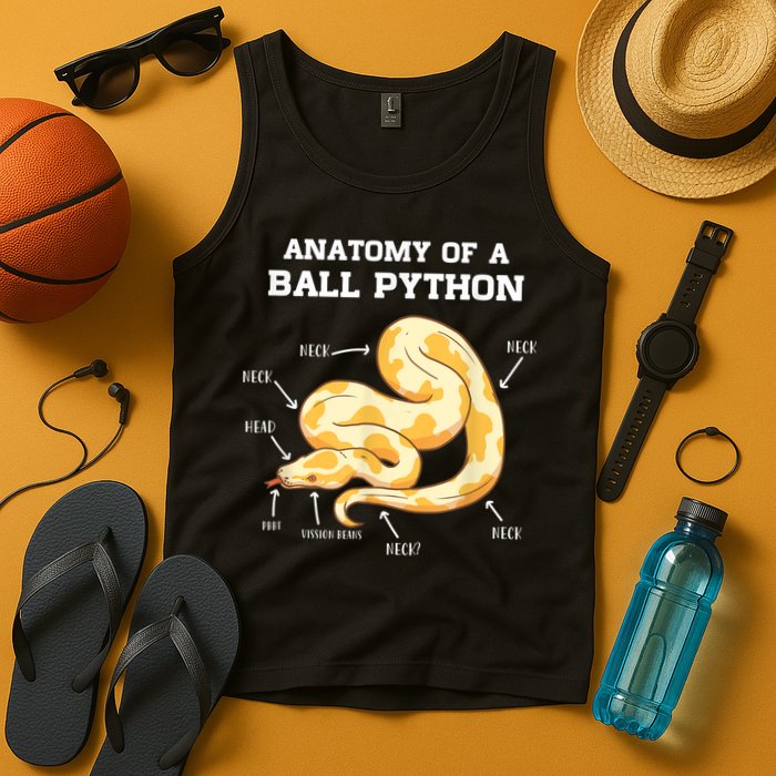 Anatomy Of A Ball Python Reptile Snake Owner Tank Top