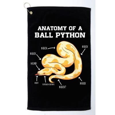 Anatomy Of A Ball Python Reptile Snake Owner Golf Towel
