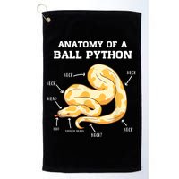 Anatomy Of A Ball Python Reptile Snake Owner Golf Towel