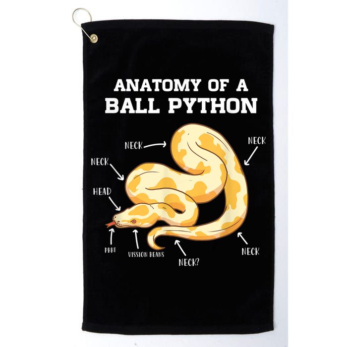 Anatomy Of A Ball Python Reptile Snake Owner Golf Towel