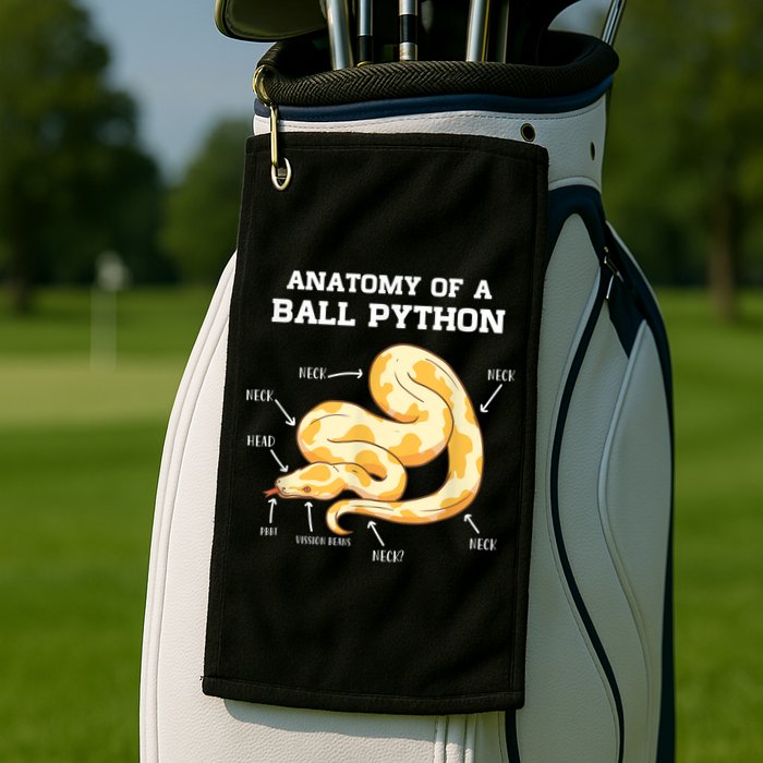 Anatomy Of A Ball Python Reptile Snake Owner Golf Towel