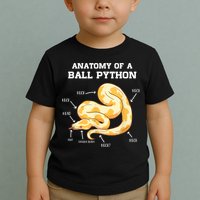Anatomy Of A Ball Python Reptile Snake Owner Toddler T-Shirt