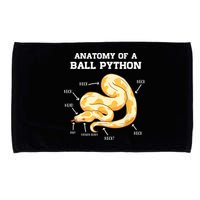 Anatomy Of A Ball Python Reptile Snake Owner Microfiber Hand Towel