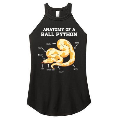 Anatomy Of A Ball Python Reptile Snake Owner Women's Perfect Tri Rocker Tank