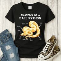 Anatomy Of A Ball Python Reptile Snake Owner Womens T-Shirt
