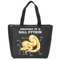 Anatomy Of A Ball Python Reptile Snake Owner Zip Tote Bag