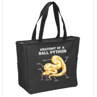 Anatomy Of A Ball Python Reptile Snake Owner Zip Tote Bag