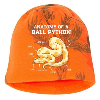 Anatomy Of A Ball Python Reptile Snake Owner Kati - Camo Knit Beanie