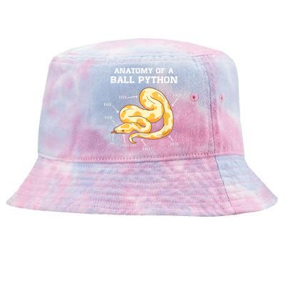 Anatomy Of A Ball Python Reptile Snake Owner Tie-Dyed Bucket Hat