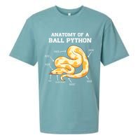 Anatomy Of A Ball Python Reptile Snake Owner Sueded Cloud Jersey T-Shirt