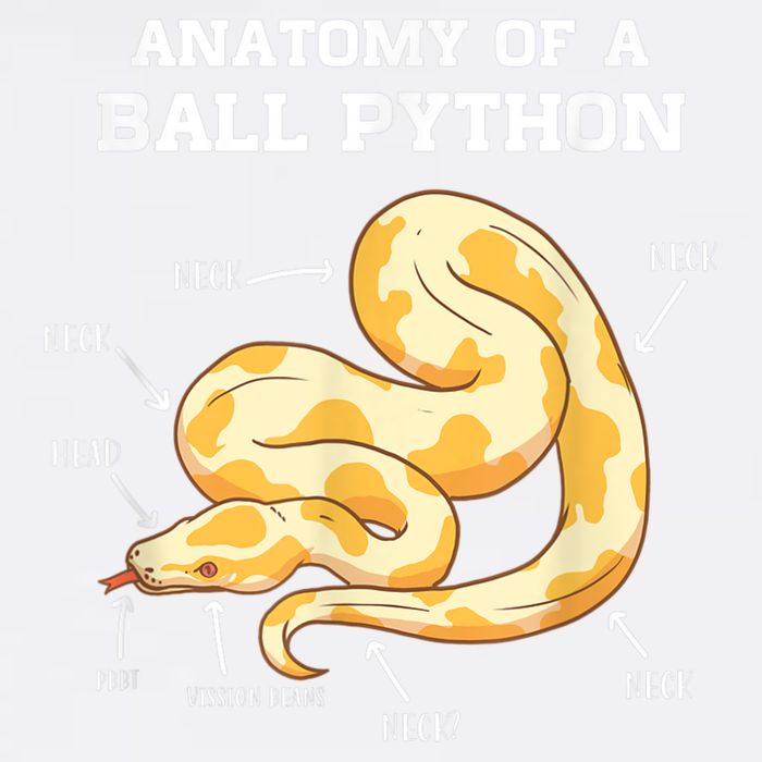 Anatomy Of A Ball Python Reptile Snake Owner Garment-Dyed Sweatshirt