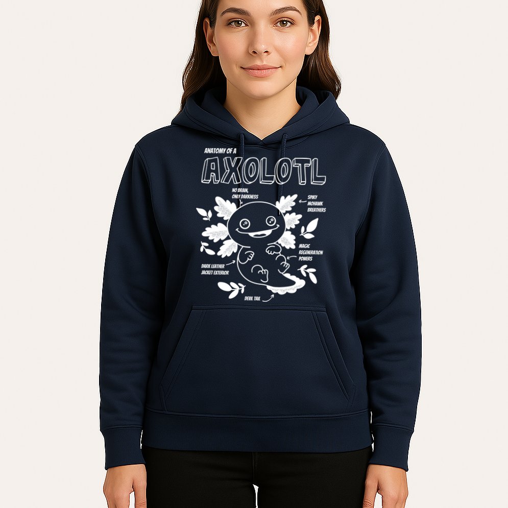 Anatomy Of A Axolotl Hoodie