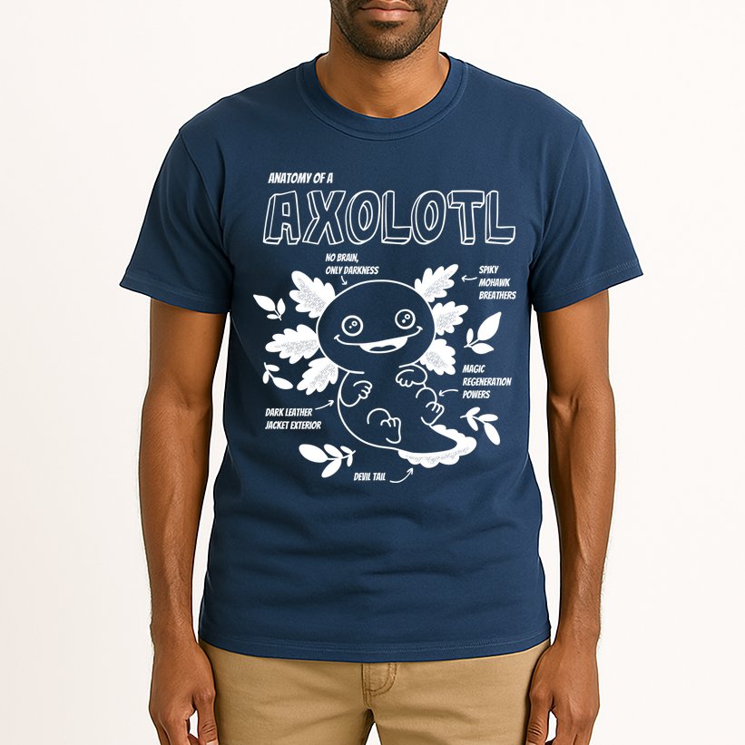 Anatomy Of A Axolotl Tall T-Shirt