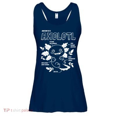 Anatomy Of A Axolotl Ladies Essential Flowy Tank