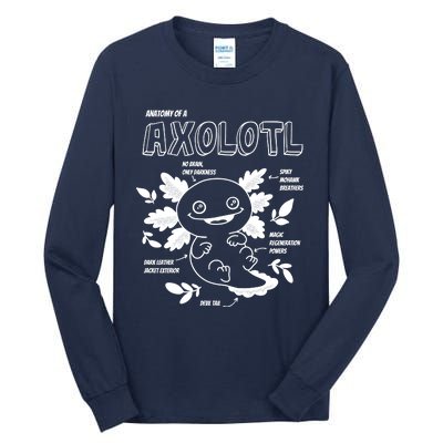 Anatomy Of A Axolotl Tall Long Sleeve T-Shirt