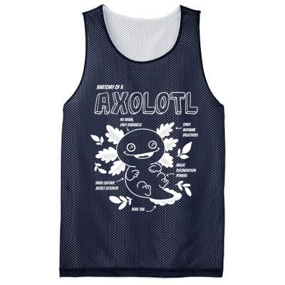 Anatomy Of A Axolotl Mesh Reversible Basketball Jersey Tank