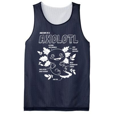 Anatomy Of A Axolotl Mesh Reversible Basketball Jersey Tank