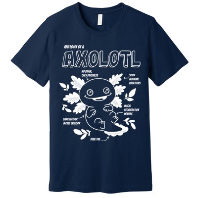 Anatomy Of A Axolotl Premium T-Shirt