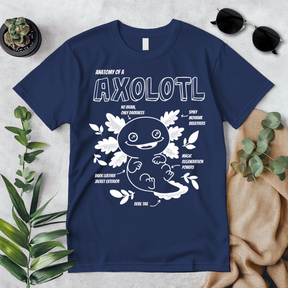 Anatomy Of A Axolotl Premium T-Shirt