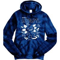 Anatomy Of A Axolotl Tie Dye Hoodie