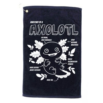 Anatomy Of A Axolotl Golf Towel